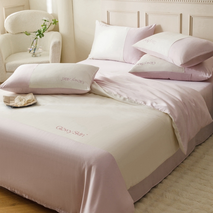 91家纺网 家纺一手货源 找家纺 金奇达2025新款【黛拉】-茧养莱赛尔四件套（标准号全网控价（折后券后）不低于228元） 黛拉-紫语