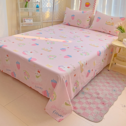 棉生活家纺 2025新款ins全棉小清新系列单品床单 奇趣欢乐园