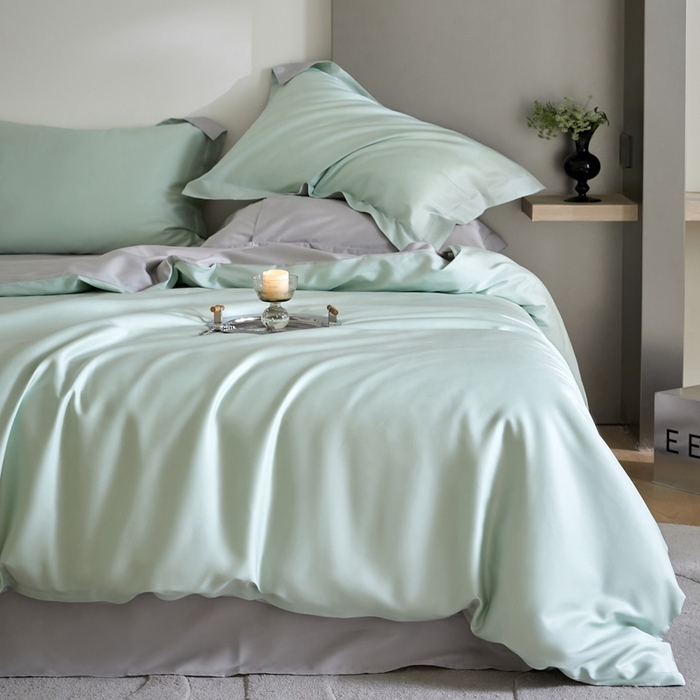 91家纺网 家纺一手货源 找家纺 （总）金奇达2025新款【可芙】-轻氧水光天丝棉四件套（标准号全网控价（折后券后）不低于238元）