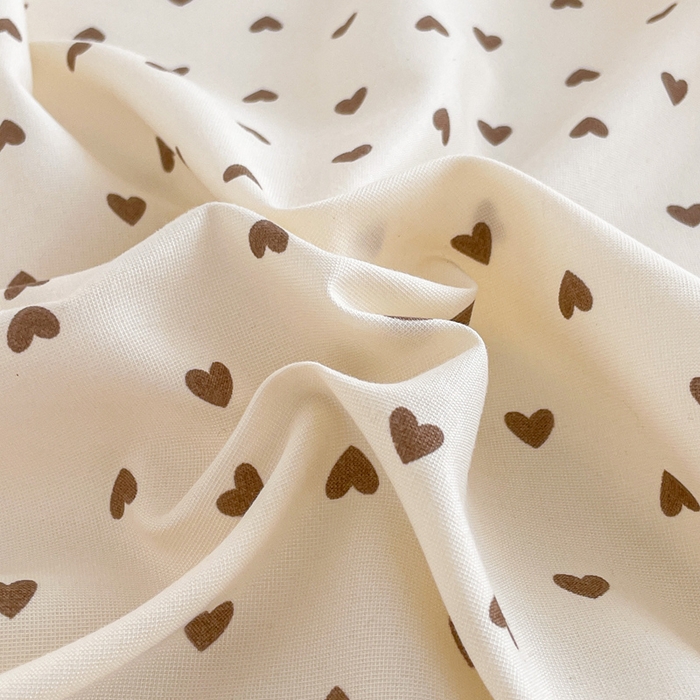 91家纺网 家纺一手货源 找家纺 芯元素 2025新款针织双层纱印花床笠 甜心-咖