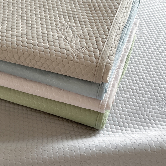 91家纺网 家纺一手货源 找家纺 凉百百 2025新款3D豆豆凉感凉席系列-小米粒 组合图仅供展示