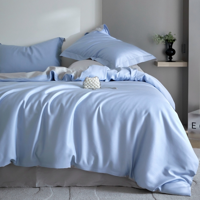 91家纺网 家纺一手货源 找家纺 （总）金奇达2025新款【可芙】-轻氧水光天丝棉四件套（标准号全网控价（折后券后）不低于238元）