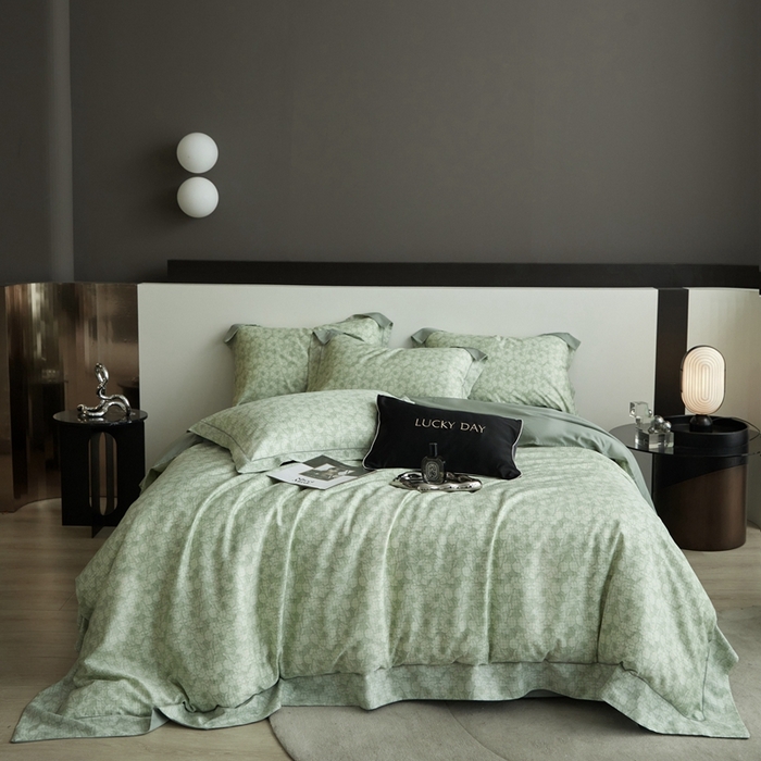 91家纺网 家纺一手货源 找家纺 金奇达2025新款【 巴赫之音】-茧养莱赛尔四件套（标准号全网控价（折后券后）不低于258元） 伊贝尔