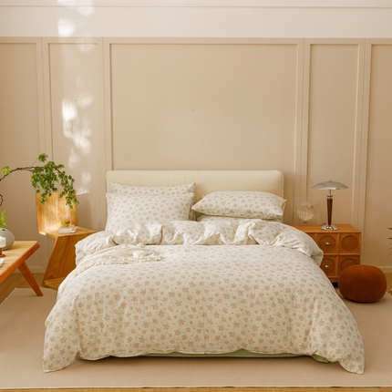 91家纺网 家纺一手货源 找家纺 （总）瑞米家居 2024新款亲肤舒适A类双层纱四件套