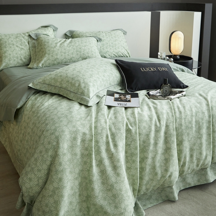 91家纺网 家纺一手货源 找家纺 金奇达2025新款【 巴赫之音】-茧养莱赛尔四件套（标准号全网控价（折后券后）不低于258元） 伊贝尔