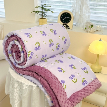 爱宝被业 2025新款豆豆夏被 郁金香兔
