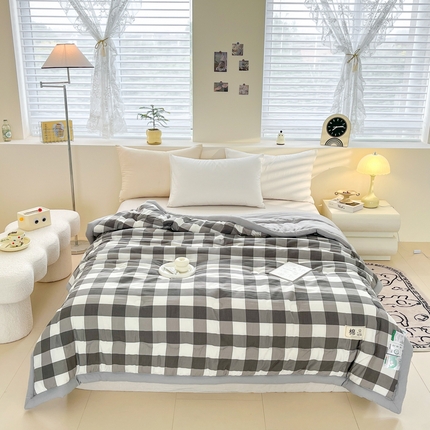 91家纺网 家纺一手货源 找家纺 （总）爱宝被业 2025新款无印风新疆棉花夏被 100%新疆棉花