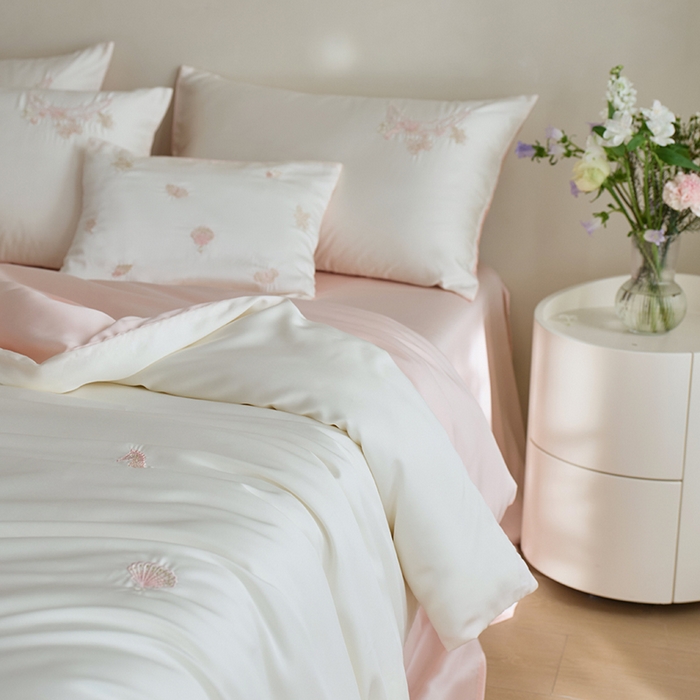 91家纺网 家纺一手货源 找家纺 （总）千朵森 2025新款60s奥地利进口兰精天丝四件套-星慕