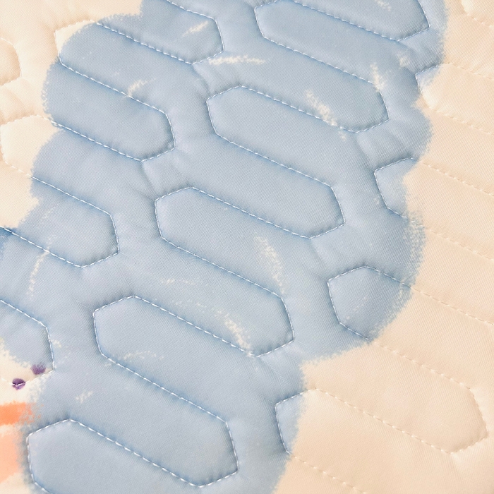 91家纺网 家纺一手货源 找家纺 小虾米 2025乳胶凉席上下床床笠 七彩云朵