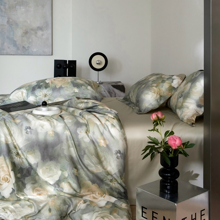 91家纺网 家纺一手货源 找家纺 金奇达2025新款【艺术花卉】-茧养莱赛尔四件套（标准号全网控价（折后券后）不低于228元） 清染