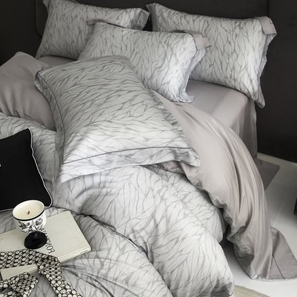 91家纺网 家纺一手货源 找家纺 （总）金奇达2025新款【盛夏流年】-茧养莱赛尔四件套（标准号全网控价（折后券后）不低于258元）