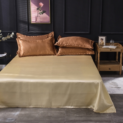 91家纺网 家纺一手货源 找家纺 （总）经年 2025年特价款丝绸水洗冰丝四件套-单床单 直播爆款