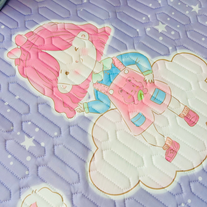 91家纺网 家纺一手货源 找家纺 小虾米 2025乳胶凉席上下床床笠 梦幻城堡