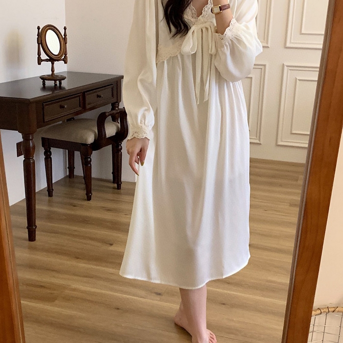 91家纺网 家纺一手货源 找家纺 妍景家居生活馆 2025新款冰丝蝴蝶结裙 白色