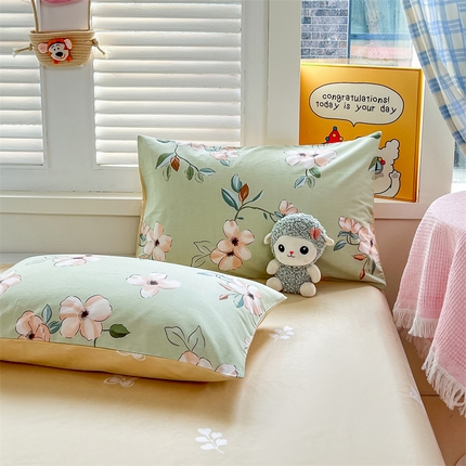 91家纺网 家纺一手货源 找家纺 （总）红馆 2025新款12868全棉印花单枕套