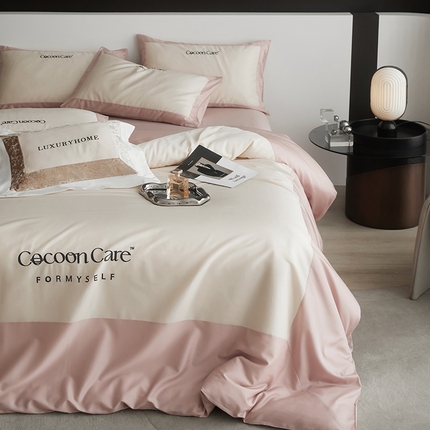 91家纺网 家纺一手货源 找家纺 （总）金奇达2025新款【洛伊】-茧养莱赛尔四件套（标准号全网控价（折后券后）不低于258元）