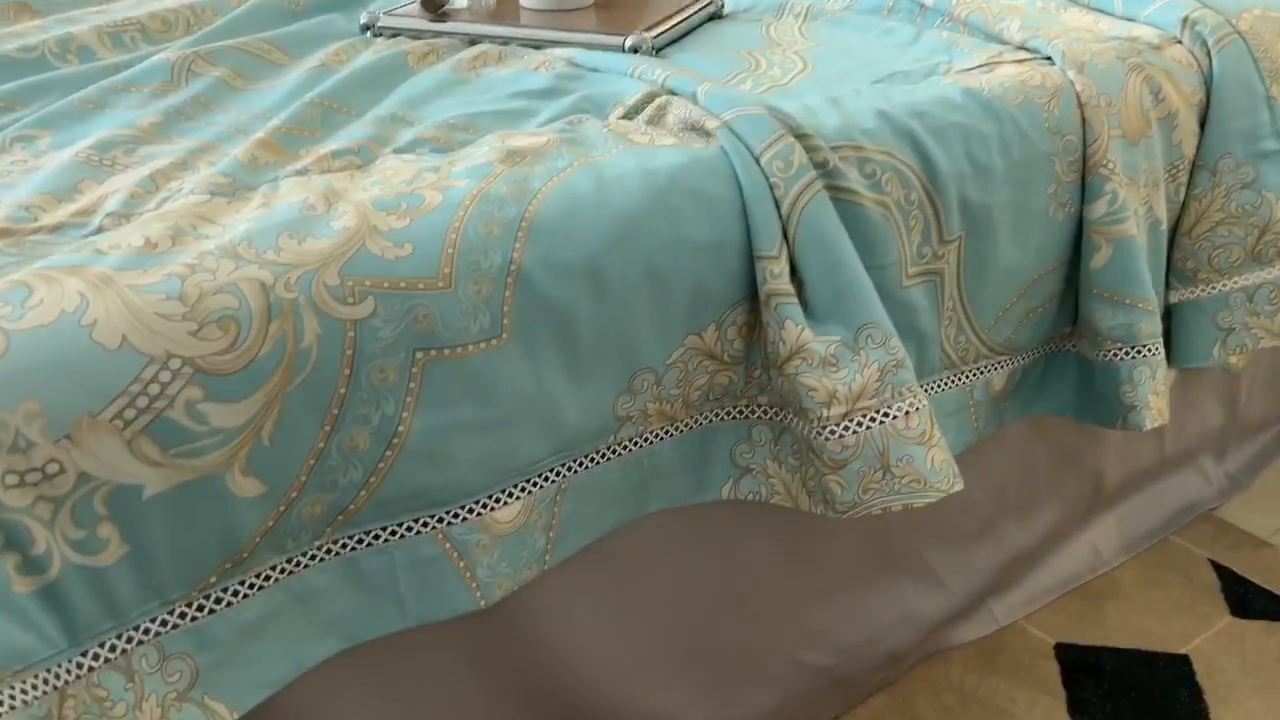 91家纺网 家纺一手货源 找家纺 棉生活家纺 2025新款春夏莫代尔天丝夏被 斯卡纳绿