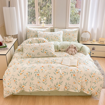 寐眠 2025新款A类全棉印花四件套 晚风