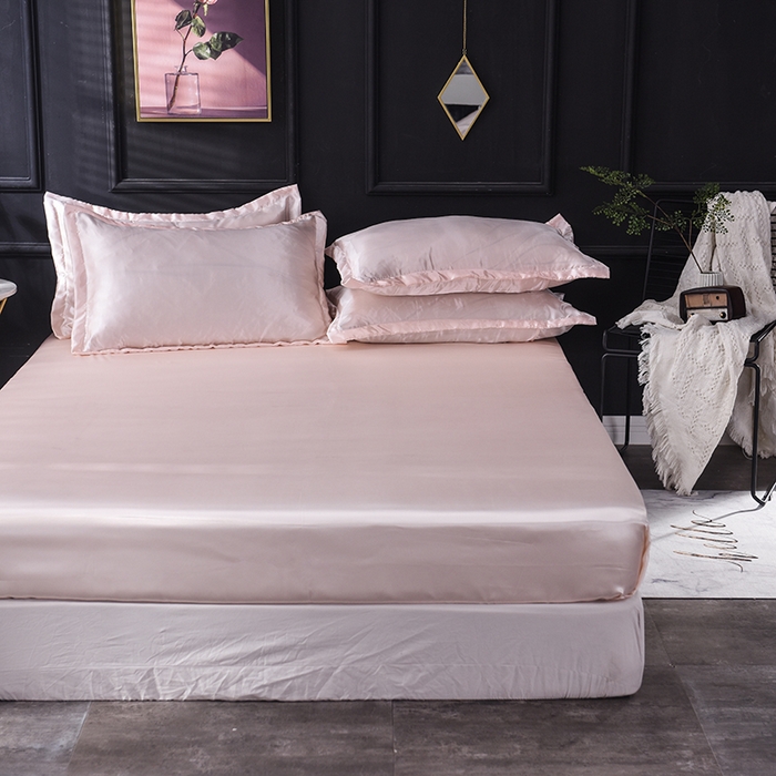 91家纺网 家纺一手货源 找家纺 经年 2025年特价款丝绸水洗冰丝四件套-四件套 直播爆款 淡雅玉