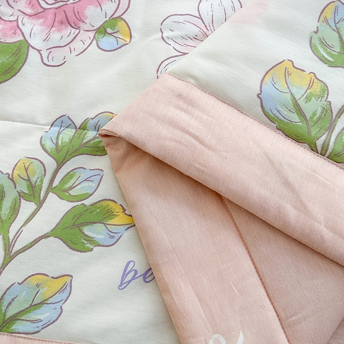 91家纺网 家纺一手货源 找家纺 欧夏家纺 2025新款里外全棉印花夏被100%新疆棉花 彩云涧