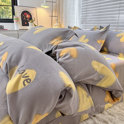 91家纺网 家纺一手货源 找家纺 （总）2025新款全棉磨毛印花单品被套