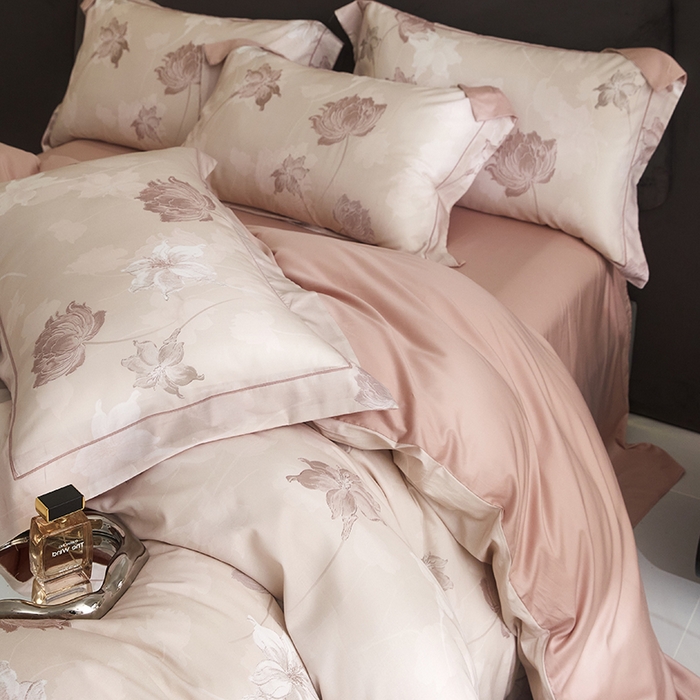 91家纺网 家纺一手货源 找家纺 （总）金奇达2025新款【盛夏流年】-茧养莱赛尔四件套（标准号全网控价（折后券后）不低于258元）