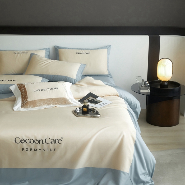 91家纺网 家纺一手货源 找家纺 金奇达2025新款【洛伊】-茧养莱赛尔四件套（标准号全网控价（折后券后）不低于258元） 洛伊-风铃兰