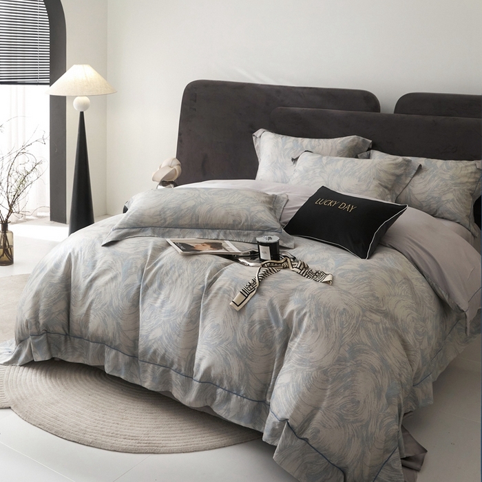 91家纺网 家纺一手货源 找家纺 金奇达2025新款【盛夏流年】-茧养莱赛尔四件套（标准号全网控价（折后券后）不低于258元） 圣戈尔