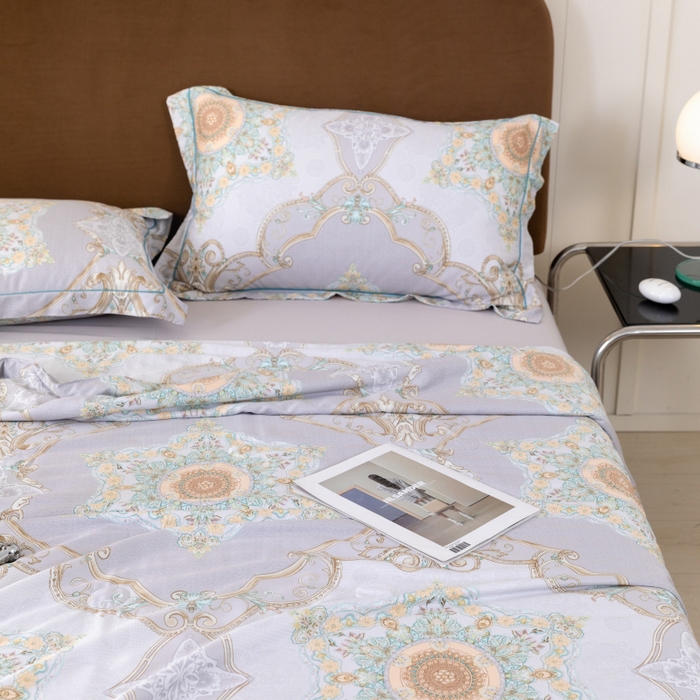 91家纺网 家纺一手货源 找家纺 棉生活家纺 2025新款春夏莫代尔天丝夏被 爱德堡