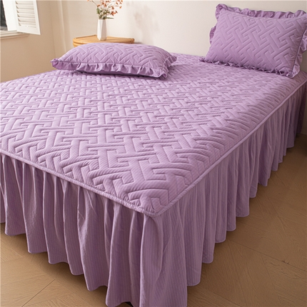 91家纺网 家纺一手货源 找家纺 （总）屹成家纺 2025新款水洗泡泡棉床裙