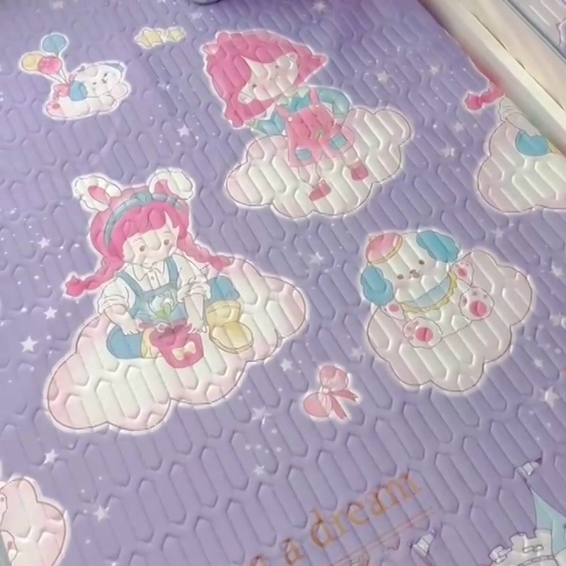 91家纺网 家纺一手货源 找家纺 小虾米 2025乳胶凉席上下床床笠 梦幻城堡