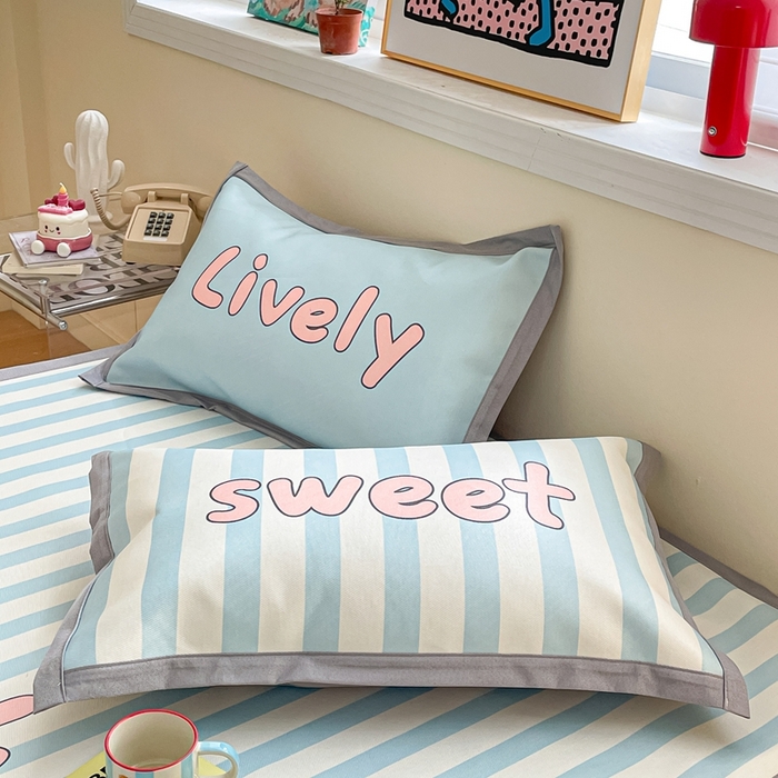 91家纺网 家纺一手货源 找家纺 川悦生活 2025新款大版凉感冰丝席三件套 半岛物语