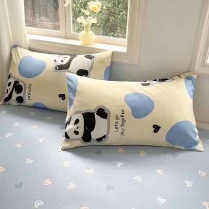 寐眠 2025新款A类全棉印花四件套 蔚蓝