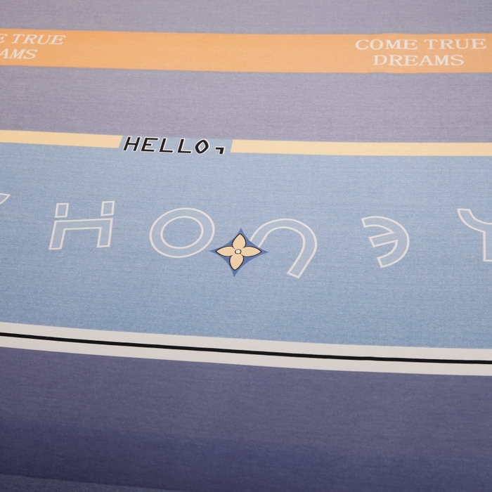 91家纺网 家纺一手货源 找家纺 简约家纺 2025新款全棉磨毛印花单品床单 乐天派灰