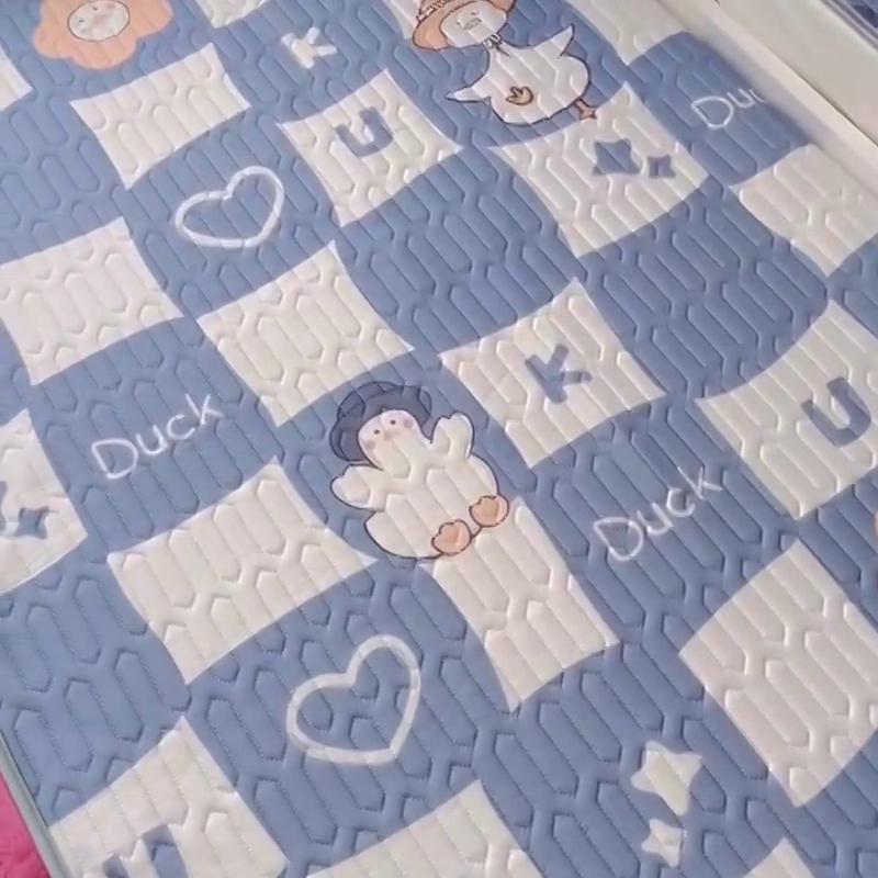 91家纺网 家纺一手货源 找家纺 小虾米 2025乳胶凉席上下床床笠 萌萌鸭