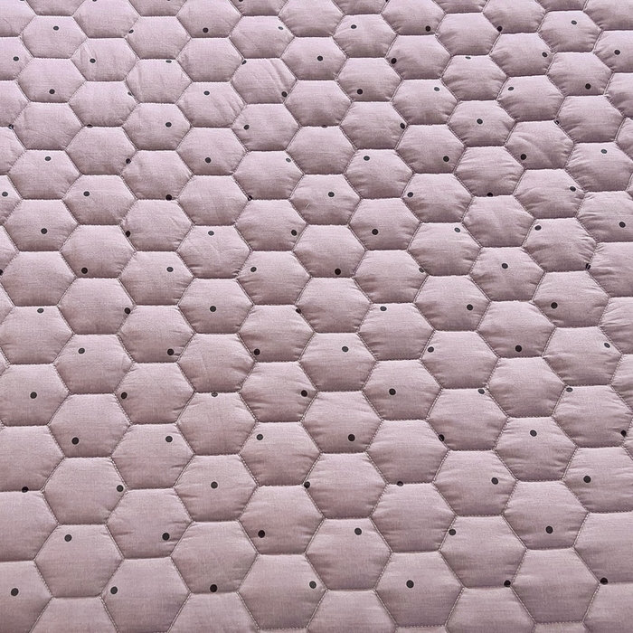 91家纺网 家纺一手货源 找家纺 情煊家纺 2025新款全棉印花小清新夹棉枕套 紫圆点