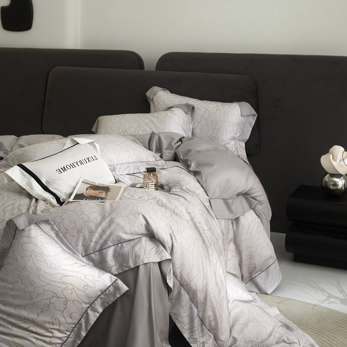 91家纺网 家纺一手货源 找家纺 金奇达2025新款【盛夏流年】-茧养莱赛尔四件套（标准号全网控价（折后券后）不低于258元） 尤克里里