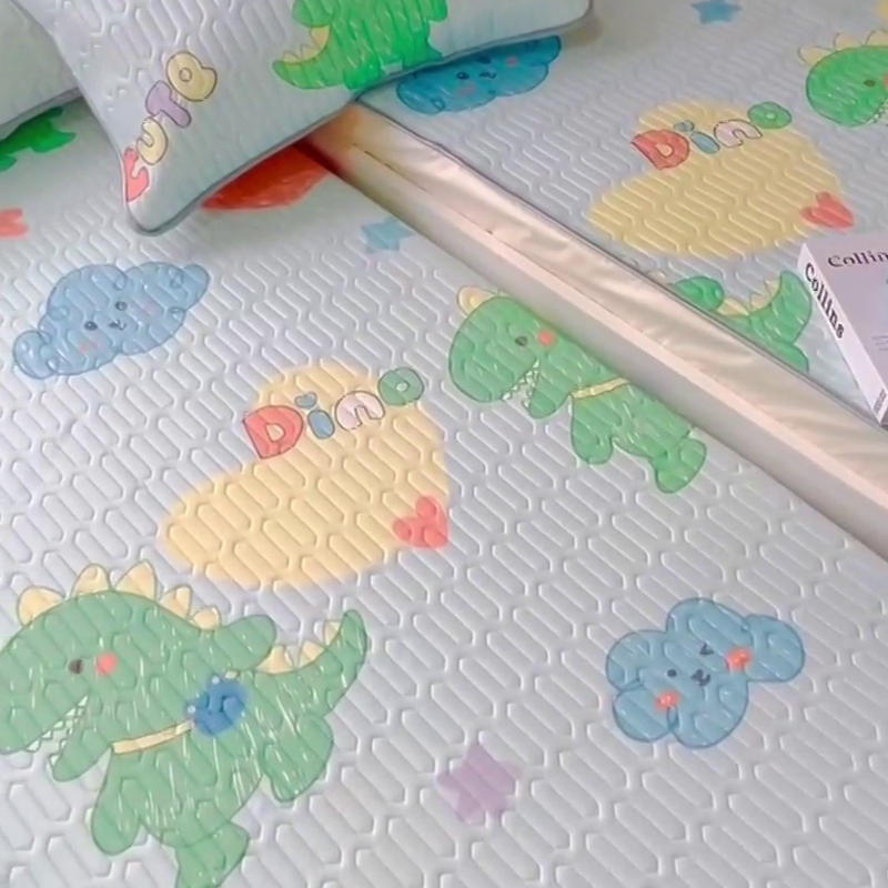 91家纺网 家纺一手货源 找家纺 小虾米 2025乳胶凉席上下床床笠 小恐龙兰