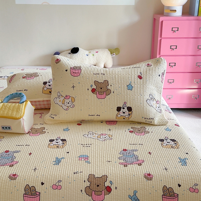 91家纺网 家纺一手货源 找家纺 （总）麦伦家居 2025新款高温砂洗全棉床盖印花床盖