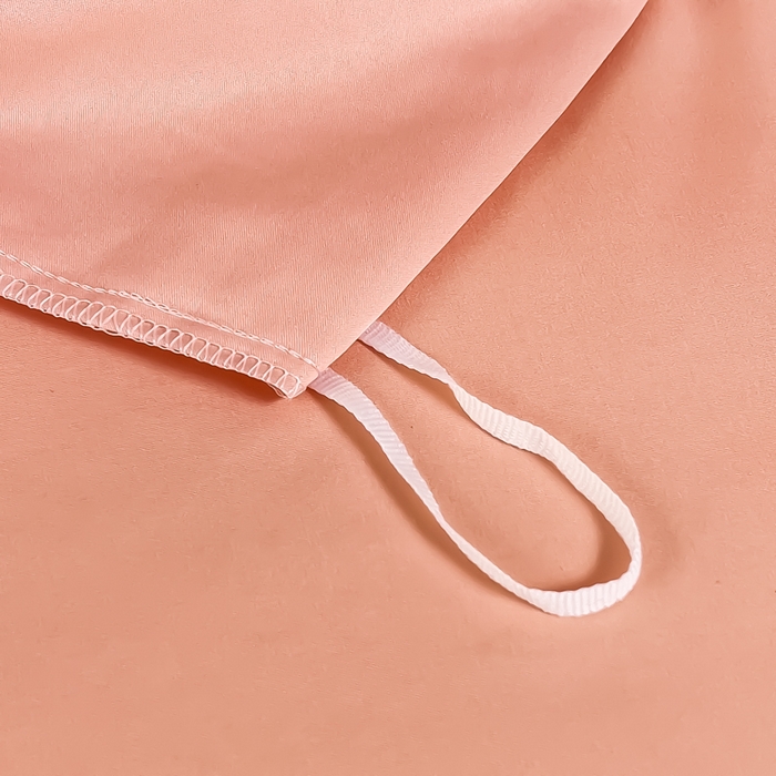 91家纺网 家纺一手货源 找家纺 曲之慕 2025新品四季款高端刺绣四件套简约可水洗轻奢纯色刺绣四件套 大麦仙女粉