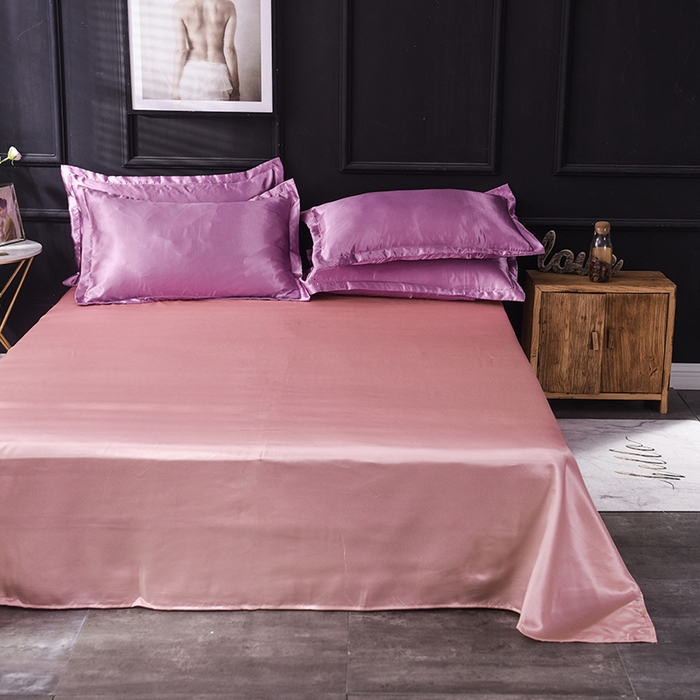 91家纺网 家纺一手货源 找家纺 经年 2025年特价款丝绸水洗冰丝四件套-单被套 直播爆款 豆沙玉色