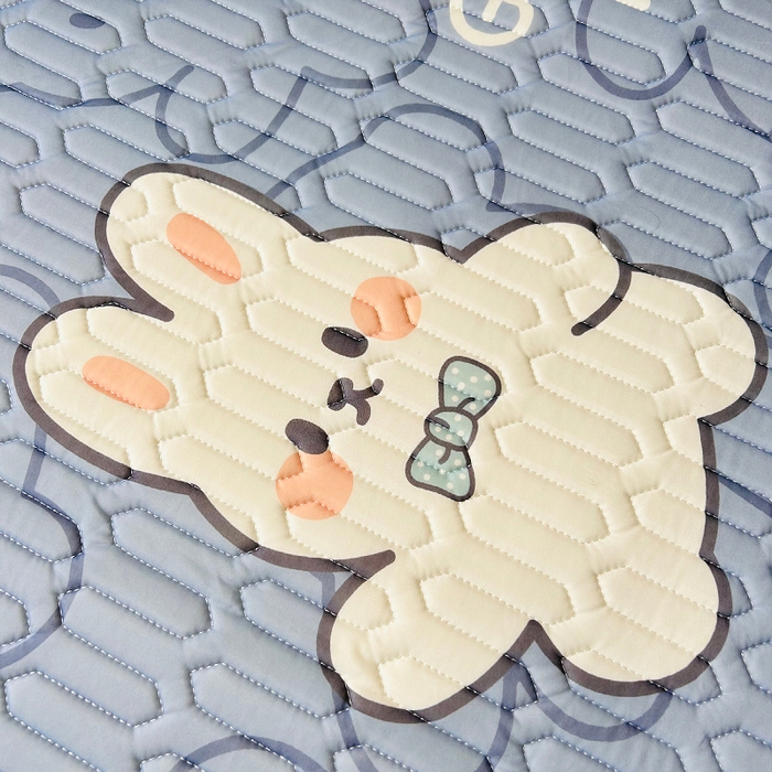 91家纺网 家纺一手货源 找家纺 小虾米 2025乳胶凉席上下床床笠 幸运兔