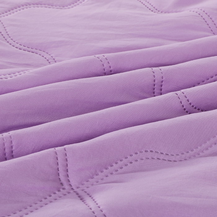 91家纺网 家纺一手货源 找家纺 太阳树家纺 2025水洗棉夏被夏凉被空调被超声波压花礼品直播供应链引流爆款 紫色