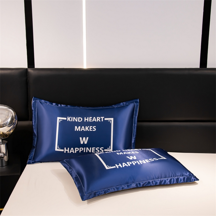 91家纺网 家纺一手货源 找家纺 梦舒羽 2025新款可水洗冰丝卡通枕套宿舍48x74cm单人凉爽枕头套 幸福时刻