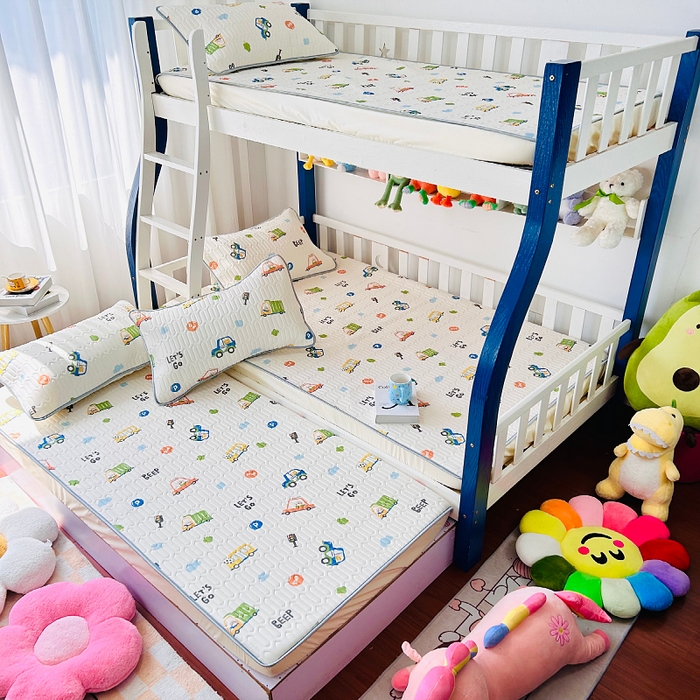 91家纺网 家纺一手货源 找家纺 小虾米 2025乳胶凉席上下床床笠 小汽车