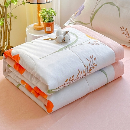 91家纺网 家纺一手货源 找家纺 （总）欧夏家纺 2025新款里外全棉印花夏被100%新疆棉花夏凉被空调被直播供货