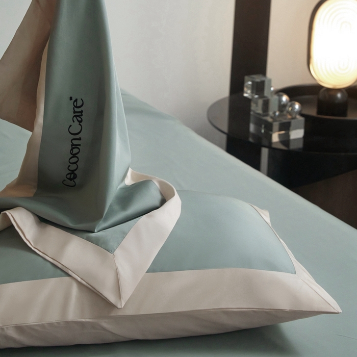 91家纺网 家纺一手货源 找家纺 金奇达2025新款【洛伊】-茧养莱赛尔四件套（标准号全网控价（折后券后）不低于258元） 洛伊-山川绿