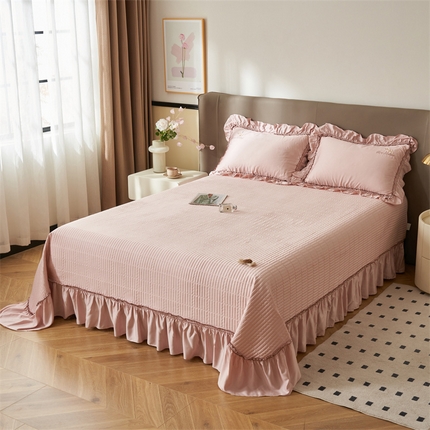 91家纺网 家纺一手货源 找家纺 （总）恒爱家纺  2025新款莫代尔柔情似水多功能夏被床盖四件套			 			