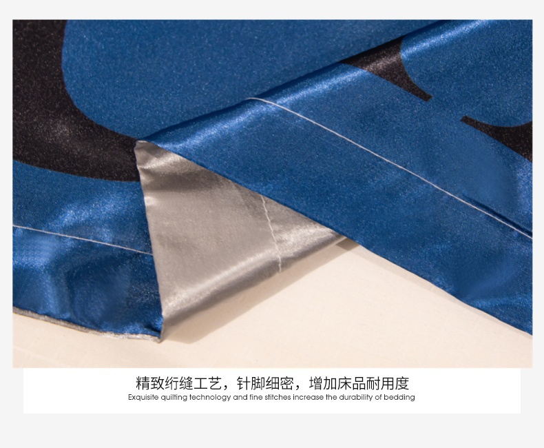 91家纺网 家纺一手货源 找家纺 圣比熊 2025新款可水洗冰丝卡通枕套宿舍48x74cm单人凉爽枕头套 招财小猫