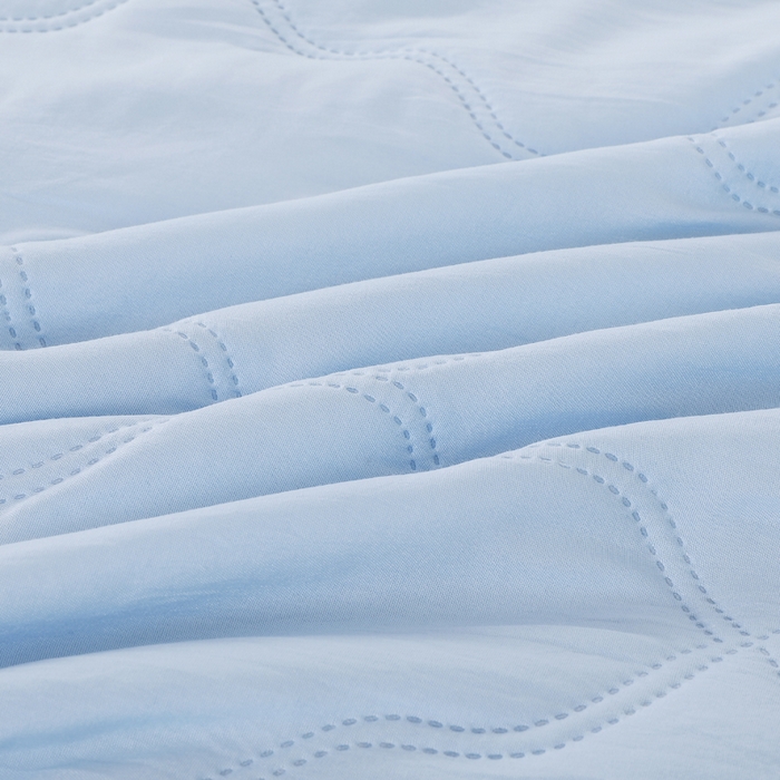 91家纺网 家纺一手货源 找家纺 太阳树家纺 2025水洗棉夏被夏凉被空调被超声波压花礼品直播供应链引流爆款 骑士蓝